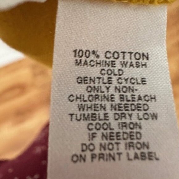 Loft Women's Medium Scoopneck Tank Gold/Yellow 100% Cotton - Picture 5 of 5